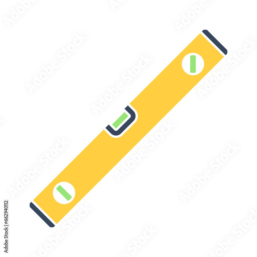 Spirit level icon. Vector icon isolated on white background.