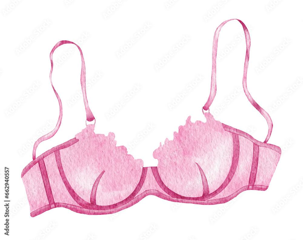 Watercolor lingerie. Hand draw underwear. Fashion illustration Watercolor lingerie. Hand draw underwear. Fashion illustration