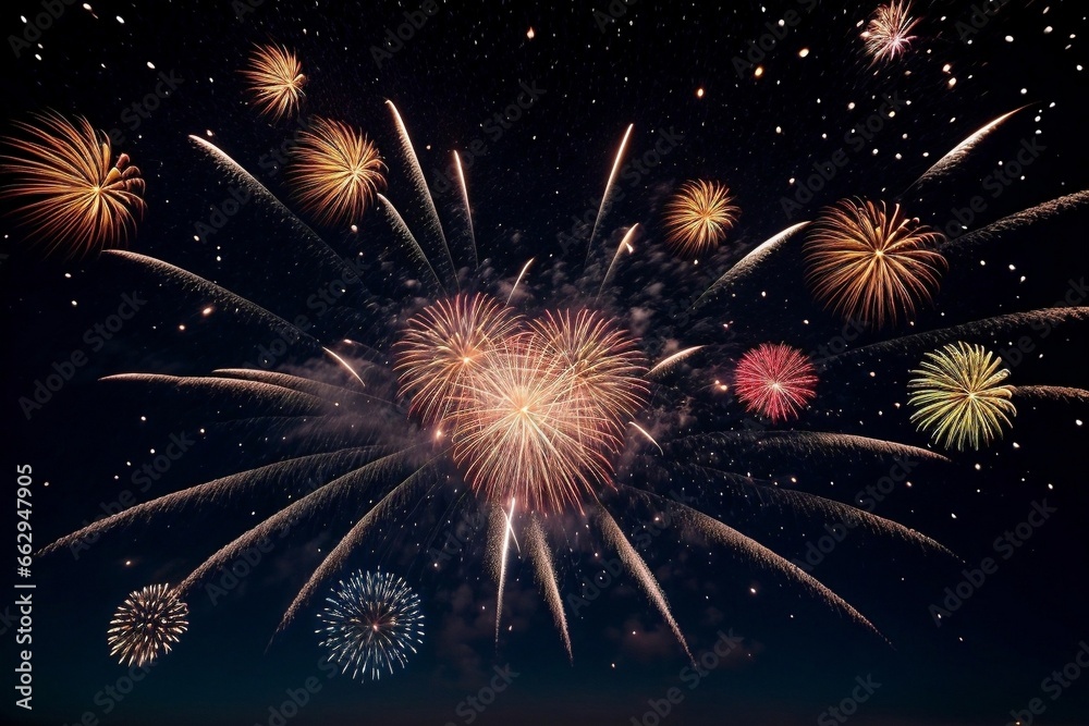 Wonderful Firework Shells for celebrating Happy New Year by Generative AI Wonderful Firework Shells for celebrating Happy New Year by Generative AI