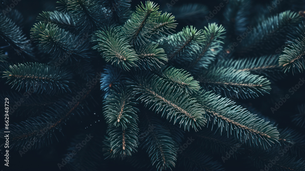 Close-Up Pine Tree Twig in Light Navy and Gray Close-Up Pine Tree Twig in Light Navy and Gray