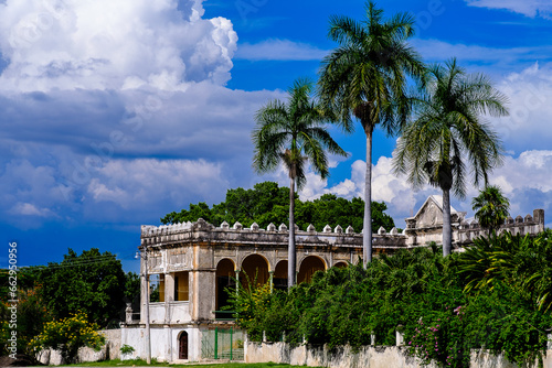 hacienda old mexico yucatan yaxcopoil  photo