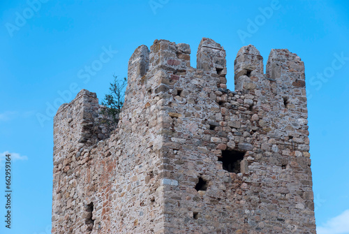 Athens, Greece / September 2023: Thirteenth century Frankish tower of the De LaRoche monarch in Athens. Medieval Greece.  photo