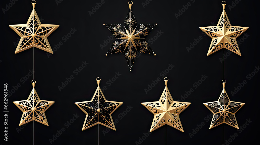 Vector star set featuring a selection of stars each crafted with precision Vector star set featuring a selection of stars each crafted with precision