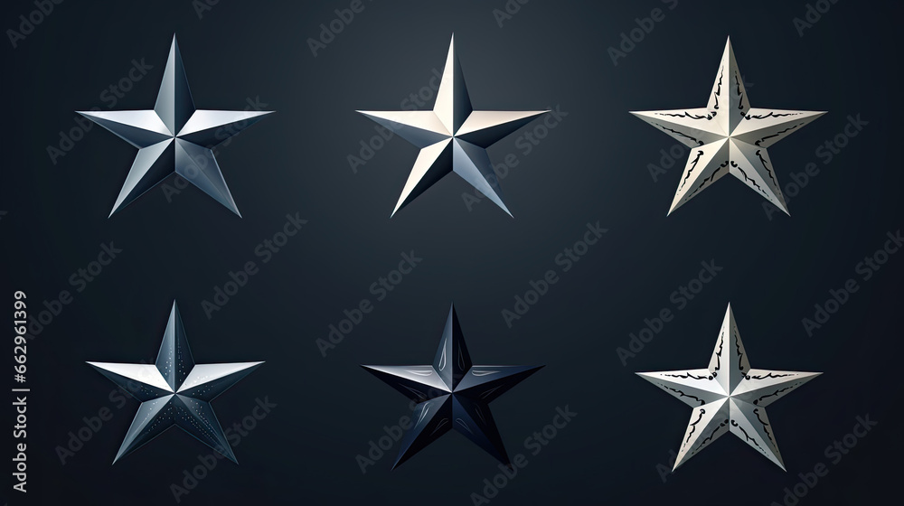 Vector star set with a versatile range of star shapes ideal for design projects Vector star set with a versatile range of star shapes ideal for design projects