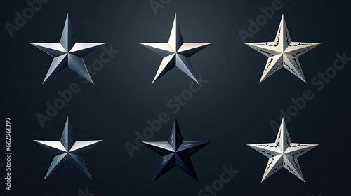 Vector star set with a versatile range of star shapes ideal for design projects