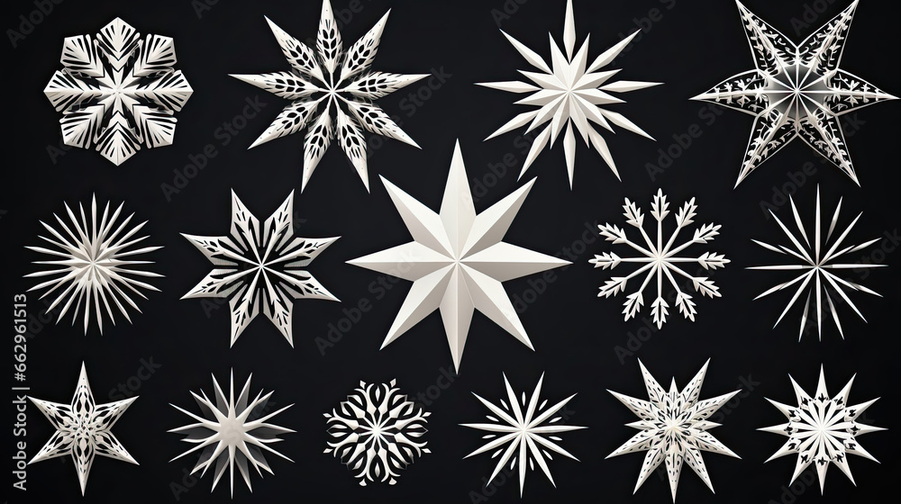 Vector star set with intricately designed stars perfect for creative projects Vector star set with intricately designed stars perfect for creative projects