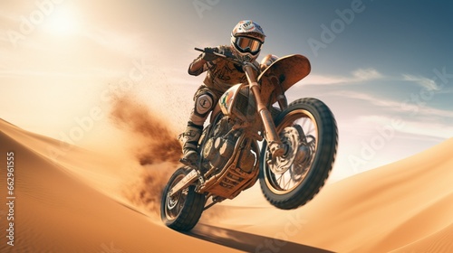 motocross rider on a motorcycle © stock contributor 