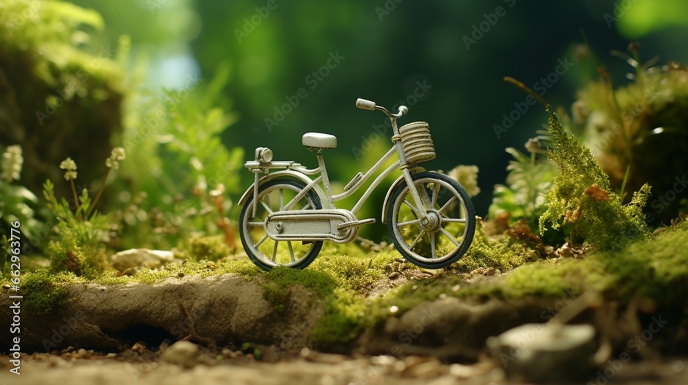 bike in the forest