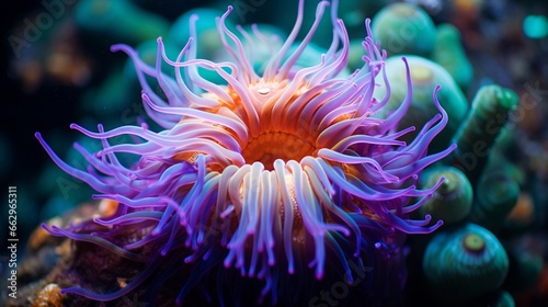 The Beadle Anemone in all its glory, the HD camera capturing the delicate tentacles and mesmerizing colors of this underwater beauty. © Nairobi 