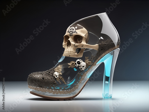 Unconventional Design Women's Shoe AI generated photo