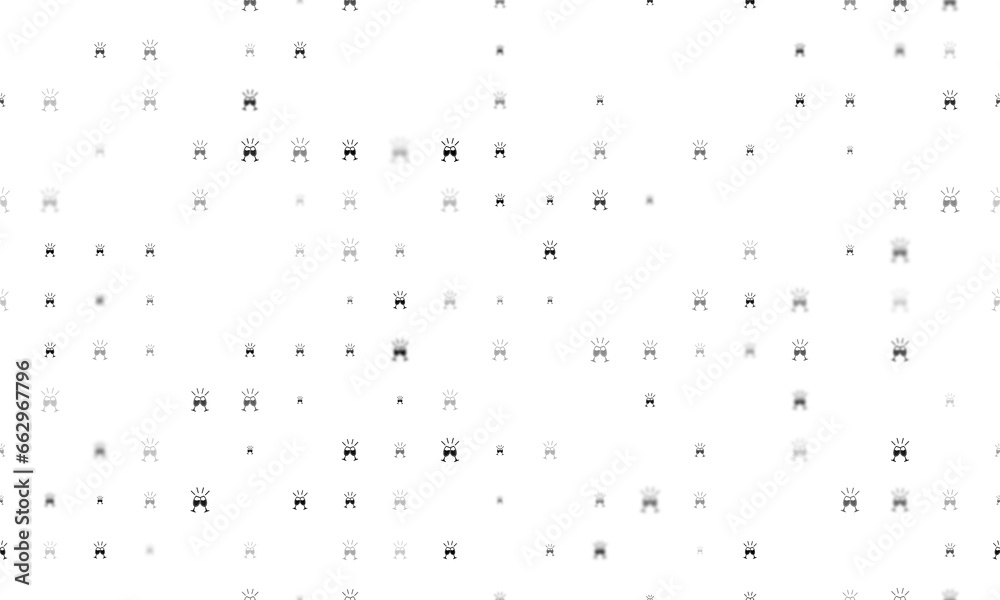 Seamless background pattern of evenly spaced black champagne toast symbols of different sizes and opacity. Illustration on transparent background Seamless background pattern of evenly spaced black champagne toast symbols of different sizes and opacity. Illustration on transparent background