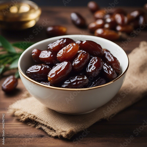 dates in a bowl on a table eid celebration