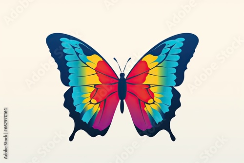 Nature Conservation Banner  Colorful and Minimal Butterfly Design for Emerging Beauty  generative AI