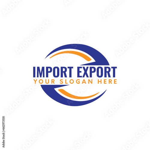 world import export logo design vector