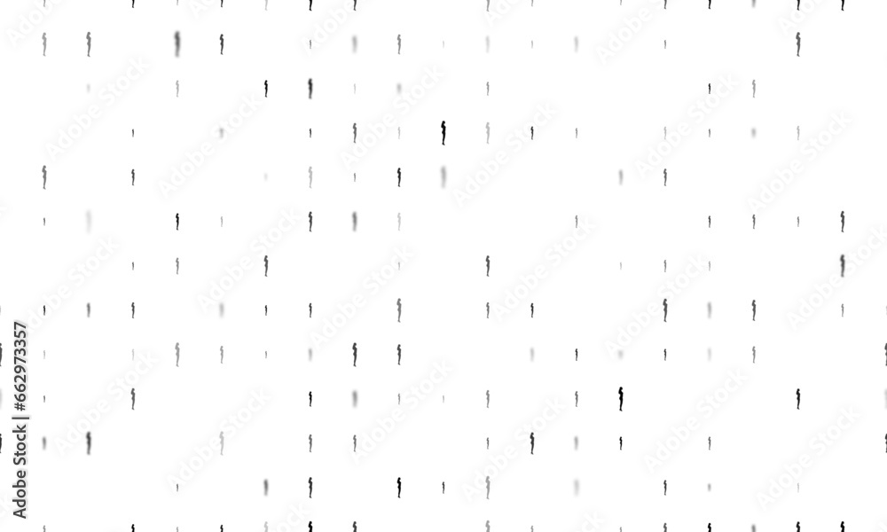 Seamless background pattern of evenly spaced black woman silhouettes of different sizes and opacity. Vector illustration on white background Seamless background pattern of evenly spaced black woman silhouettes of different sizes and opacity. Vector illustration on white background