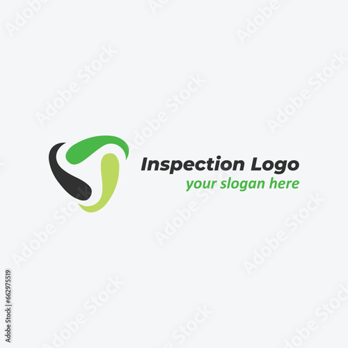 research inspection review logo design vector