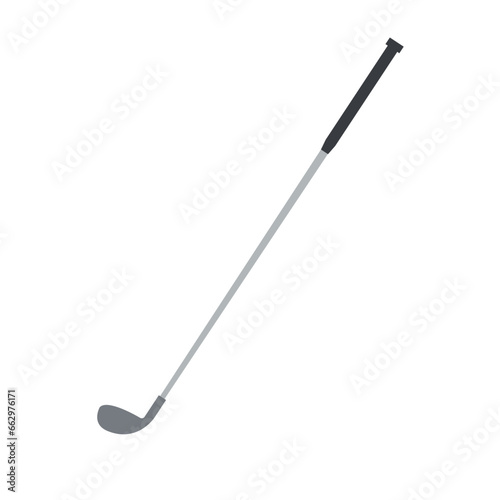 Vector flat golf stick isolated on white background