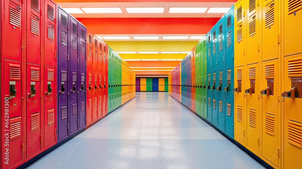 Fototapeta premium colorful lockers