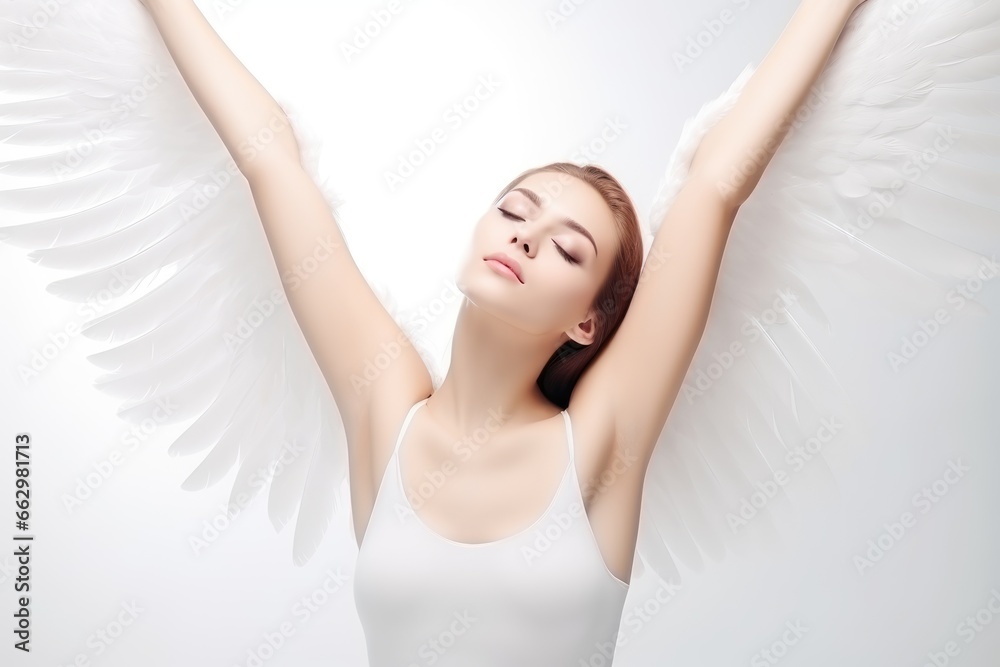 Angel girl with smooth skin, hair removal Angel girl with smooth skin, hair removal