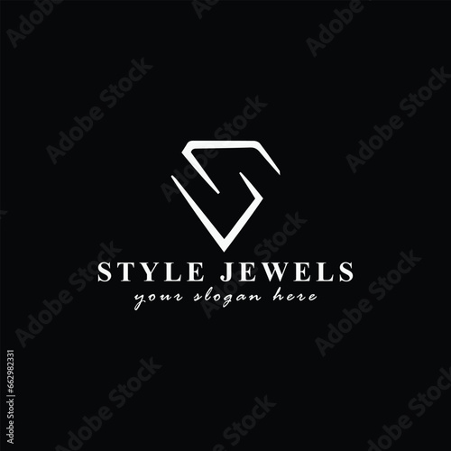 jewelry store logo design vector