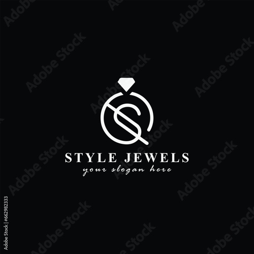 jewelry store logo design vector