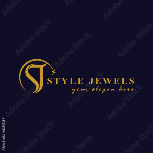 jewelry store logo design vector