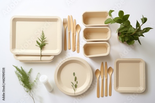 Eco friendly disposable recyclable tableware