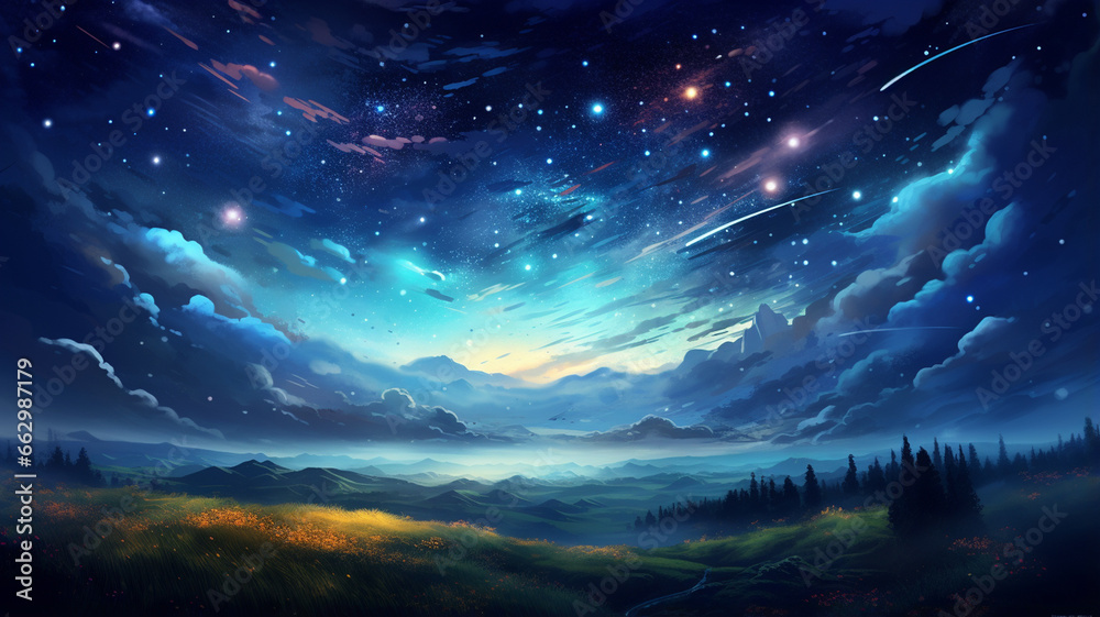 beautiful night sky with stars beautiful night sky with stars