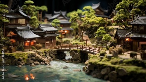 japanese garden at night
