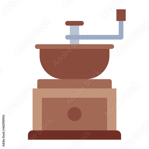 Grinder color flat icon
