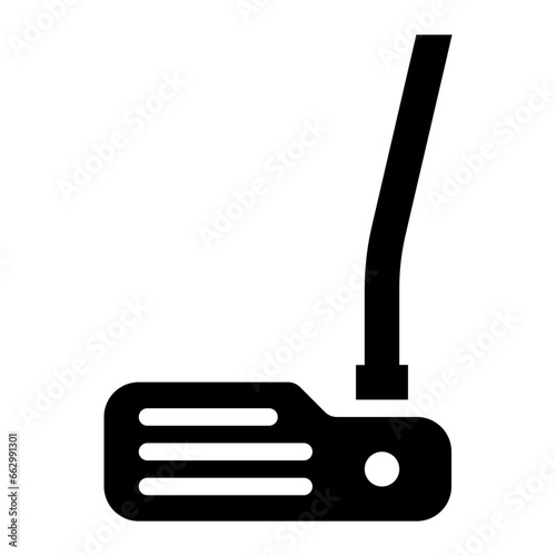 Putter black solid glyph icon
