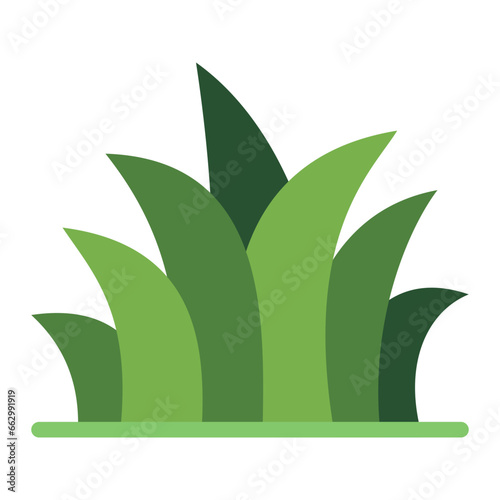 Grass color flat icon