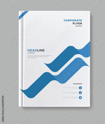 annual report business coorporate flyer template cover design photo