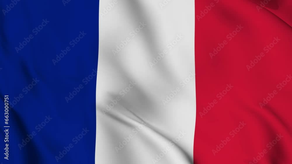 France Waving Flag Realistic Animation Video France Waving Flag Realistic Animation Video
