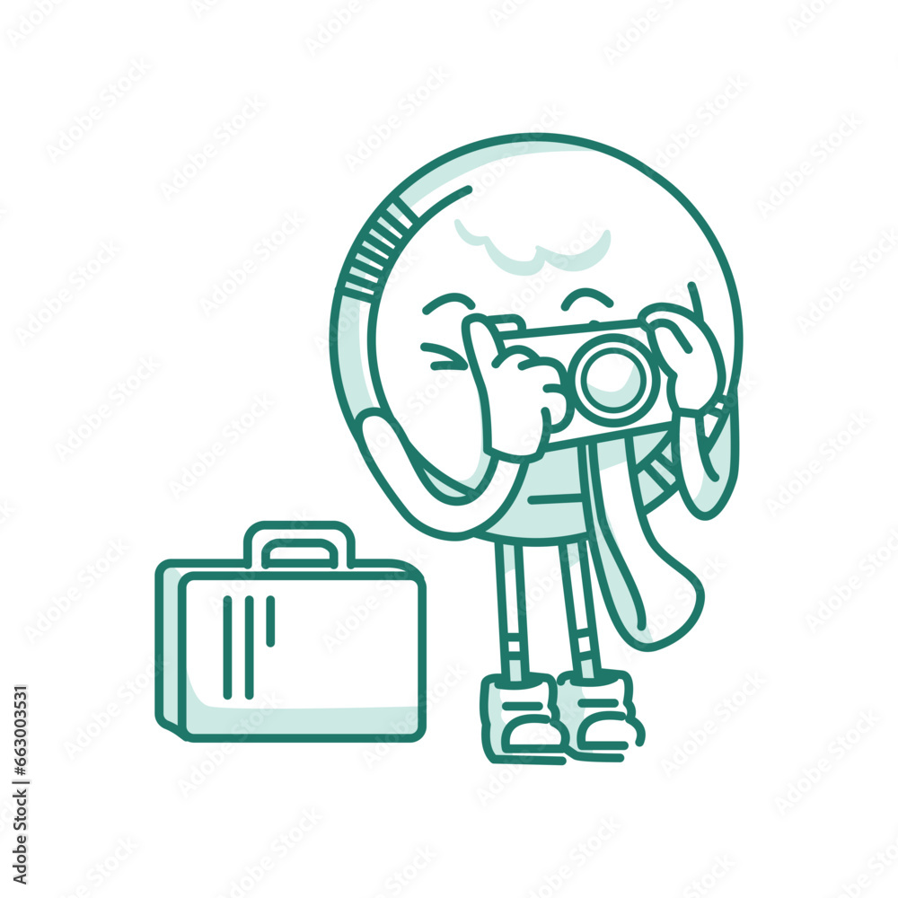Character Coin Taking Picture Character Coin Taking Picture
