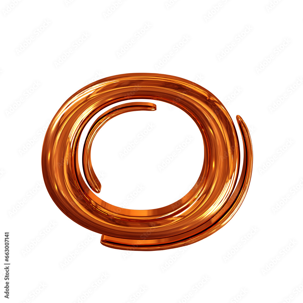 Redheaded symbol. letter o Redheaded symbol. letter o