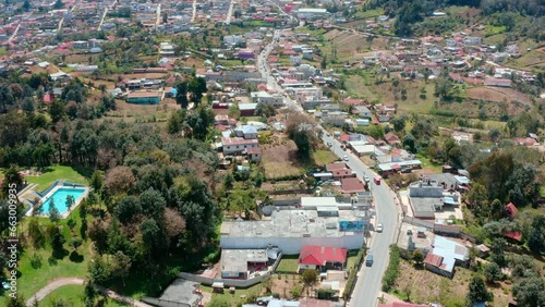 San Pedro Soloma, Guatemala, Tilt Up Dolly In Dron 4K photo