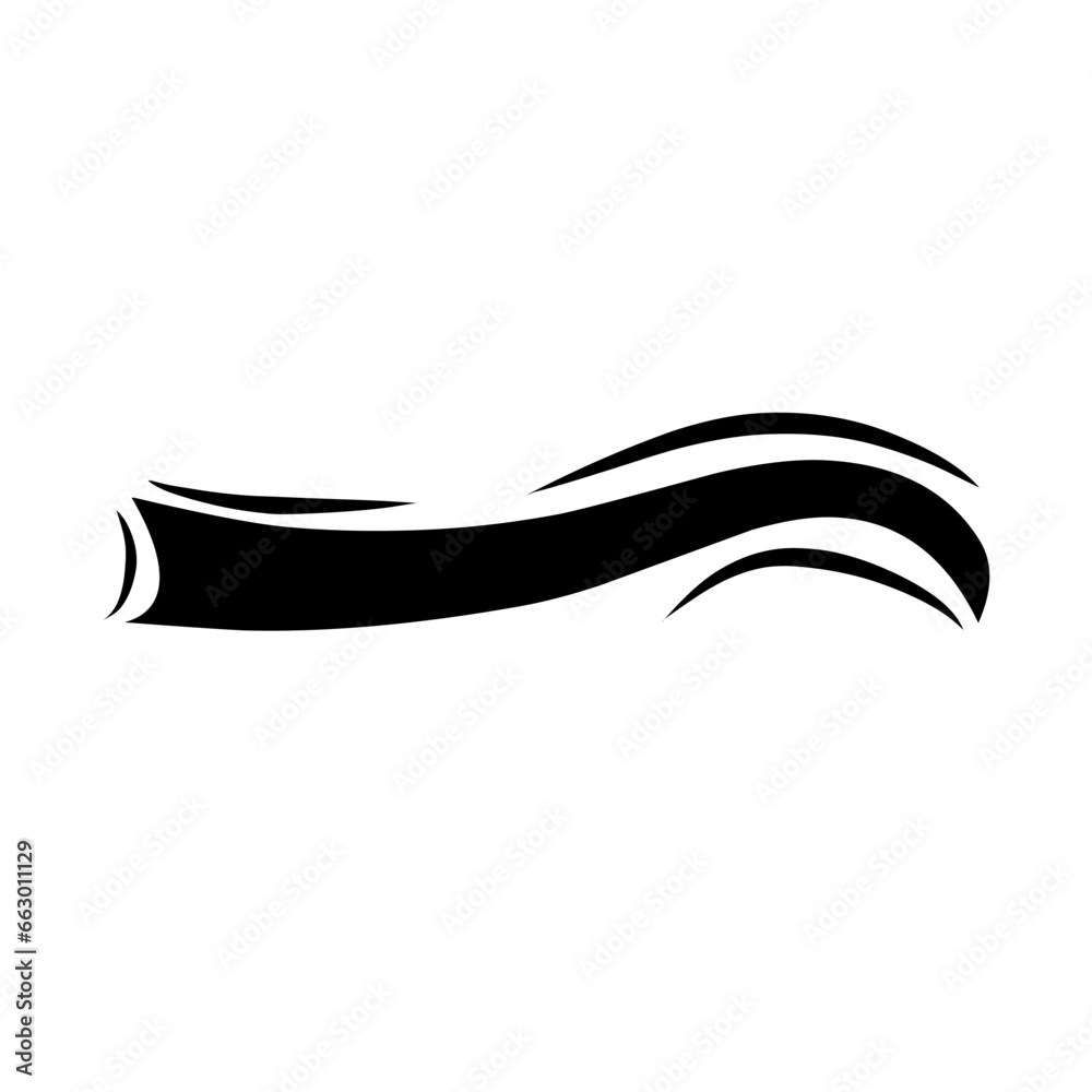 Fototapeta premium calligraphic swoosh tail