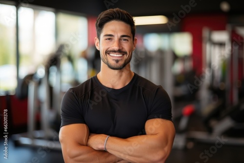 He is a personal trainer  with a muscular physique and loud voice to motivate his clients. He uses his own diabetes management as an example for his clients  showing that it is possible