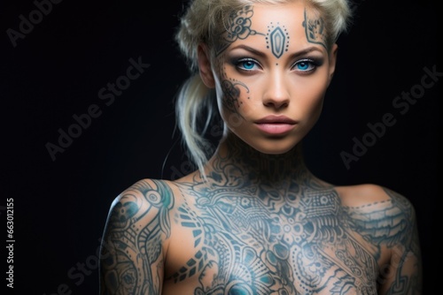 Moving onto a different field, we have a heavily pierced and tattooed software engineer. While her profession may be seen as more reserved and traditional, her body art tells a different