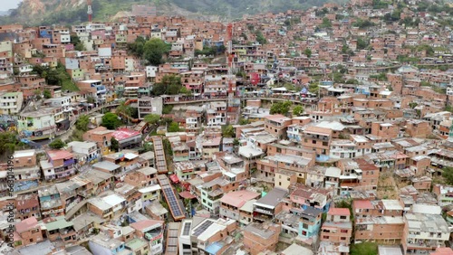 Vista aerea Medellin Comuna 13 