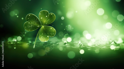 Abstract illustration of St. Patrick's symbol and matching background