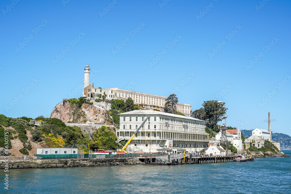 Alcatraz Island, San Francisco, California. Former penitentiary, The Rock. San Francisco, California - USA 