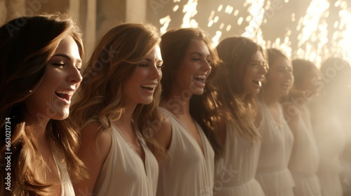 A group of vocal artists consisting of young women