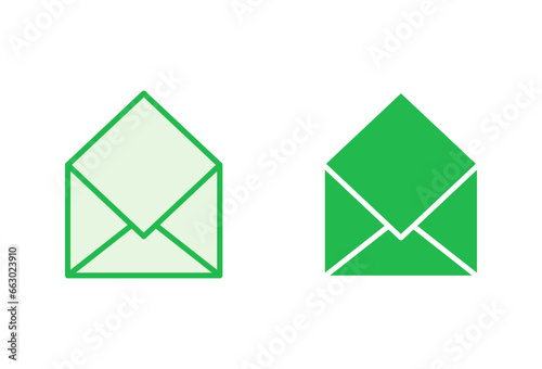 Mail icon set. email icon vector. E-mail icon. Envelope illustration