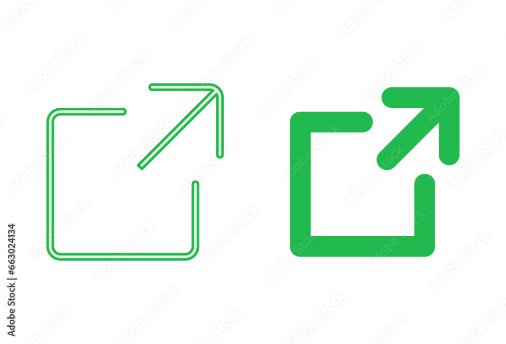 External link icon set. link icon vector. hyperlink symbol External link icon set. link icon vector. hyperlink symbol
