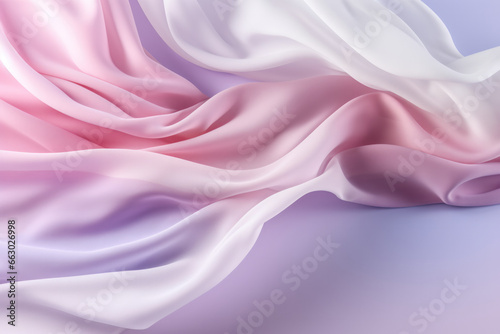 Silk Cloth in Pastel Pink and Violet