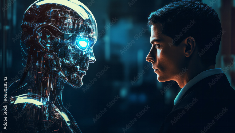 First Encounter: Man and Robot Connect