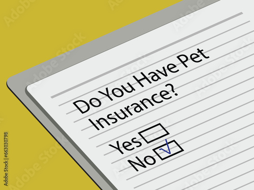 Do you have Pet insurance? No text on a book. buying or claim pet insurance. animal insurance pet care concept.
