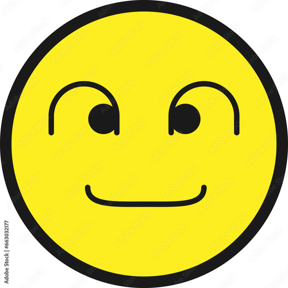 Fototapeta premium 웃는 얼굴 이모티콘 이모지 벡터 일러스트